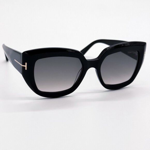 NEW TOM FORD SUNGLASSES SALTZMAN TF1192 01B WOMEN BLACK CAT EYE FT1192 01B
